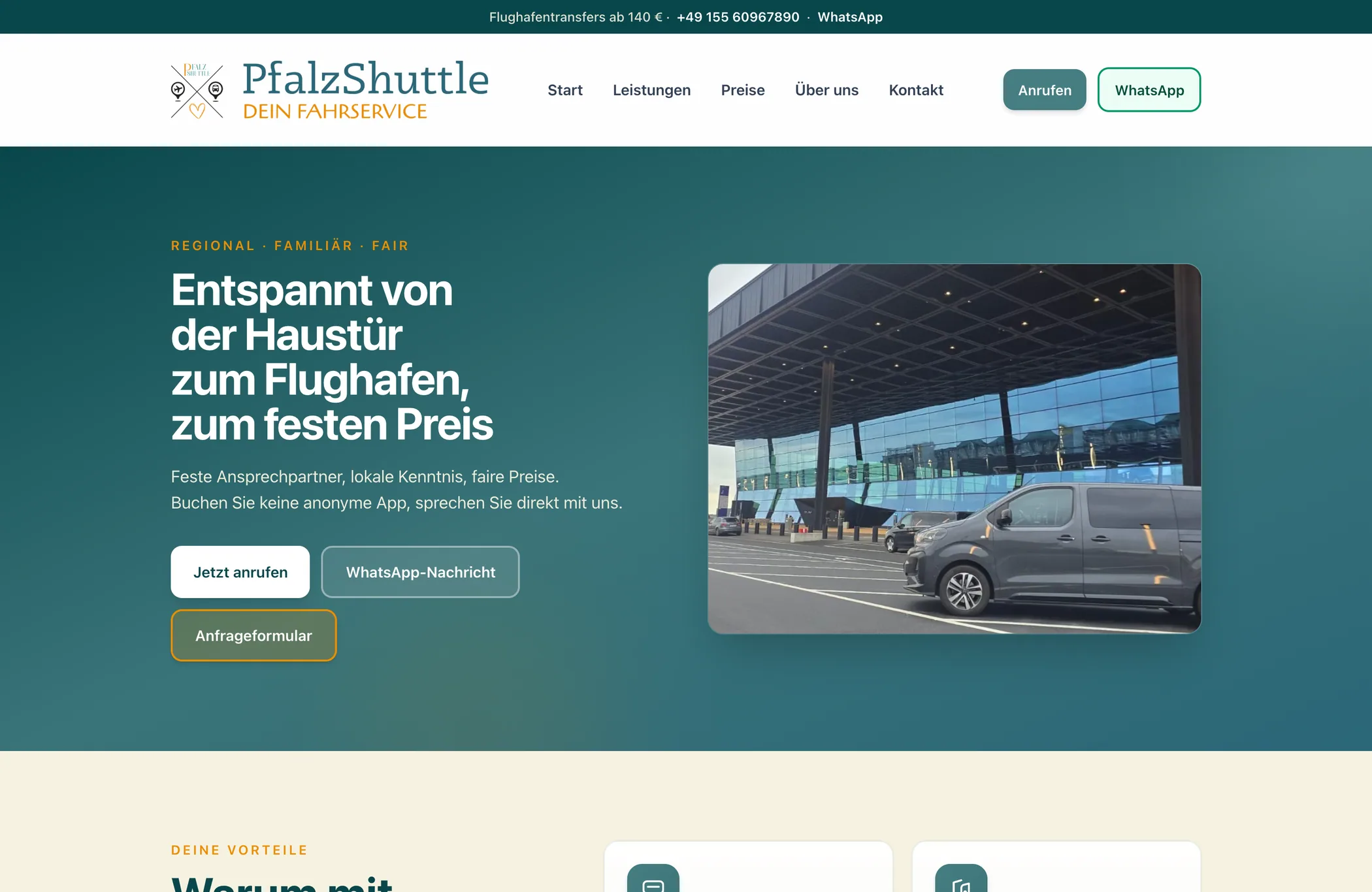 Entwurf für PfalzShuttle